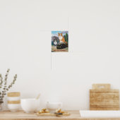 Grappige katposter | Poep je? | Kat Kunst Poster (Keuken)