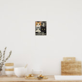 Grappige katposter | Poep je? | Kattenkunst Poster (Keuken)