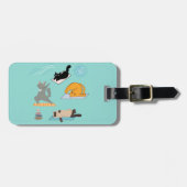 Grappige katten bij yoga bagagelabel (Voorkant horizontaal)