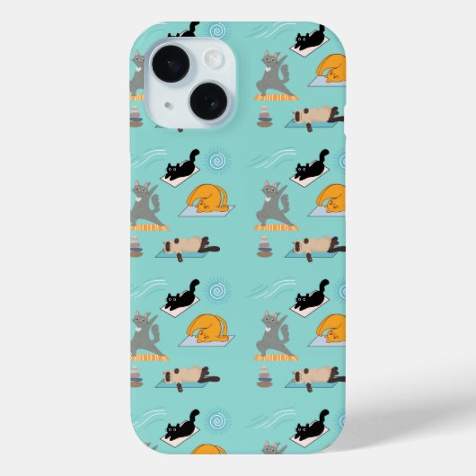Grappige katten bij yoga Case-Mate iPhone case (Achterkant)