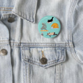 Grappige katten bij yoga ronde button 5,7 cm (In situ)