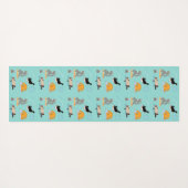 Grappige katten bij yoga yogamat (Achterkant (horizontaal))