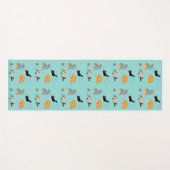 Grappige katten bij yoga yogamat (Voorkant (horizontaal))