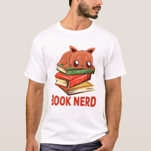Grappige Katten Boek Liefhebber Lezende Leraar T-shirt