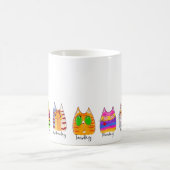 Grappige katten dagen van de week koffiemok (Center)