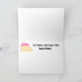 Grappige katten die je me vertelde dat er CAKE Ver Kaart (Binnen)