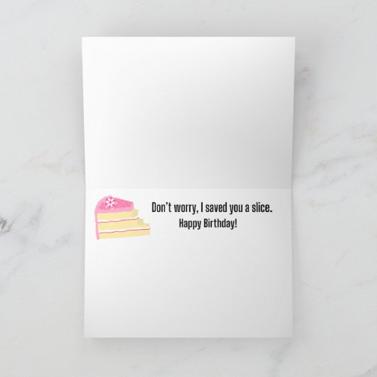 Grappige katten die je me vertelde dat er CAKE Ver Kaart (Binnen)