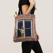 Grappige Katten die uit de Raamzak gluren Tote Bag (Dichtbij)