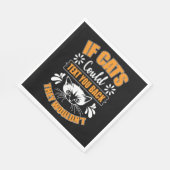 Grappige katten eigenaar kat grappige ontwerpen servet (Hoek)