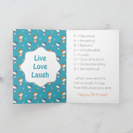 Grappige katten en malse vlinders patroon kaart (Binnen)