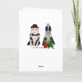 Grappige katten formele verjaardagswensen kaart (Achterkant)