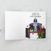 Grappige katten formele verjaardagswensen kaart (Binnen)