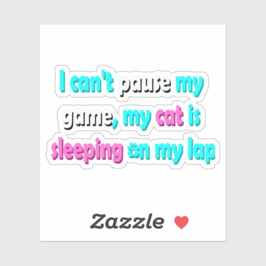 Grappige Katten Gamen Sticker (Vel)