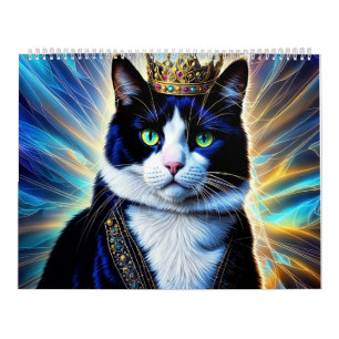 Grappige Katten Gekleed als Royalty-kalender Kalender