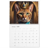Grappige Katten Gekleed als Royalty-kalender Kalender (Jan 2027)