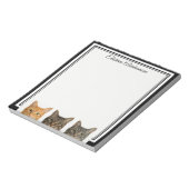 Grappige katten gluren naar notitieblok (Linkerzijde)
