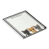 Grappige katten gluren notitieblok (Schuin)