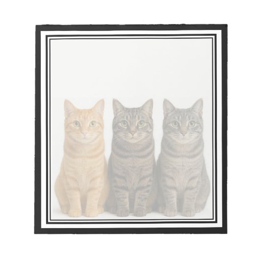 Grappige katten gluren notitieblok (Voorkant)