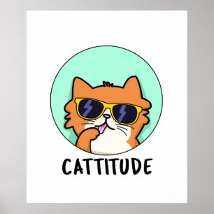 Grappige katten grap poster