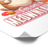 Grappige katten grap quote Schattige dikke katten  Poster (Hoek)