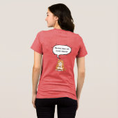 Grappige katten grap quote Schattige dikke kattenv Tri-Blend Shirt (Achterkant volledig)