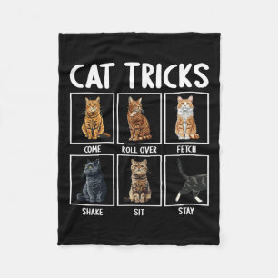 Grappige katten grappige katten trucs  fleece deken