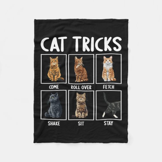 Grappige katten grappige katten trucs fleece deken (Voorkant)