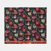 Grappige katten in kerstdozen gepersonaliseerd fleece deken (Voorkant (Horizontaal))