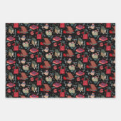 Grappige katten in kerstdozen inpakpapier vel (Voorkant 3)