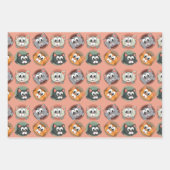 Grappige katten inpakpapier set van 3 vel (Voorkant 2)