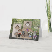 Grappige Katten/katten Gelukkige verjaardag van on Kaart (Voorkant)