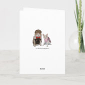 Grappige katten/Katten Vaderdag Kaart (Achterkant)