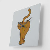 Grappige katten, kattenstaart wandklok (Hoek)