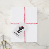 Grappige Katten Kerst Cadeautag Cadeaulabel (Met Touw)
