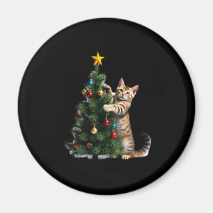 Grappige Katten Kerstboom Kerstcadeaus Mannen Vrou Magneet