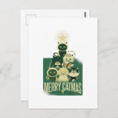 Grappige Katten Kerstboom Merry Catmas Afbeeldinge Briefkaart (Voorkant / Achterkant)