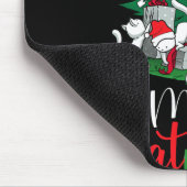 Grappige Katten Kerstboom Merry Catmes Kattenliefh Muismat (Hoek)