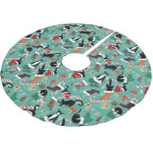 Grappige Katten Kerstkousen Kerstboom Rok (Gekanteld)