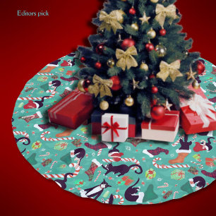 Grappige Katten Kerstkousen Kerstboom Rok