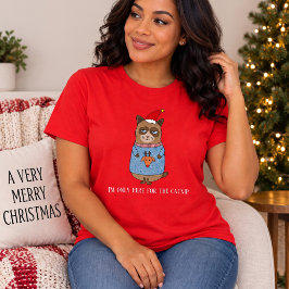 Grappige Katten Kerstvakantie  T-shirt