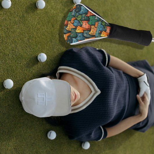 Grappige Katten Kleurrijk Golfheadcover
