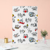 Grappige katten, melk en magie acryl bord (Huwelijk)