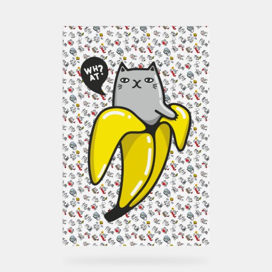 Grappige katten, melk en magie. acryl bord (Voorkant)