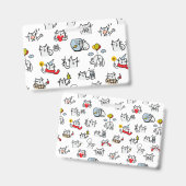 Grappige katten, melk en magie. badge (Voor- en achterkant)