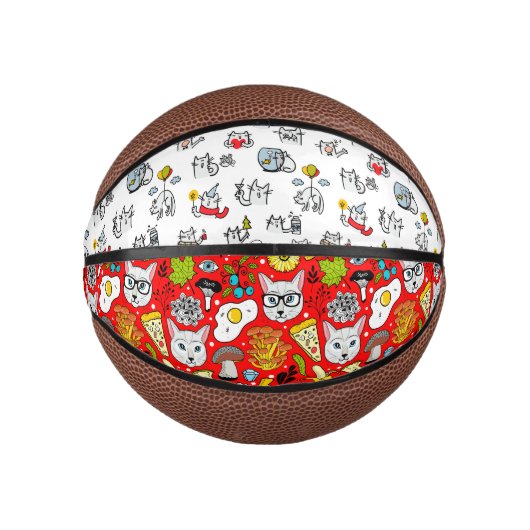 Grappige katten, melk en magie. basketbal (Voorkant)
