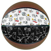Grappige katten, melk en magie. basketbal (Voorkant)