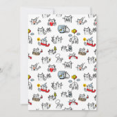 Grappige katten, melk en magie. bedankkaart (Voorkant)