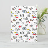 Grappige katten, melk en magie. bedankkaart (Staand voorkant)