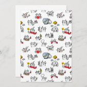 Grappige katten, melk en magie. bedankkaart (Voorkant / Achterkant)