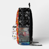 Grappige katten, melk en magie. bedrukte rugzak (Rechts)